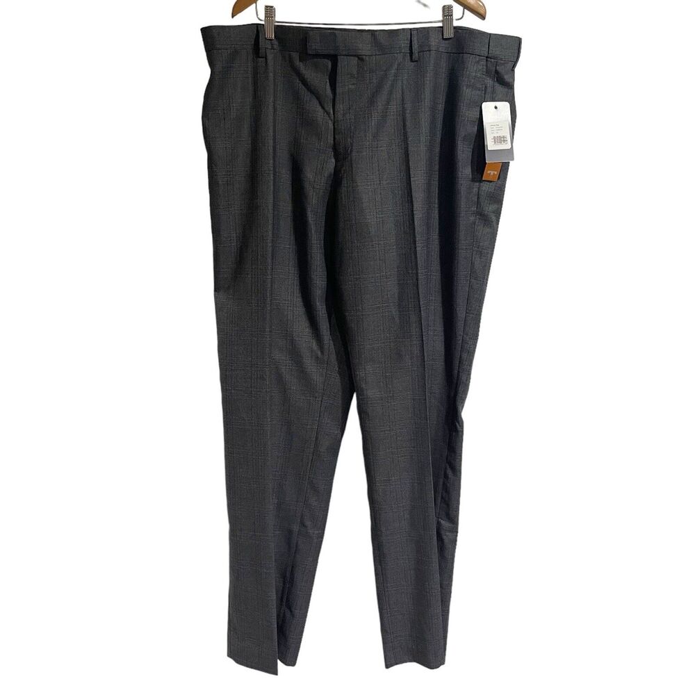 Johnny Bigg Trousers Style #J201DB200 Charcoal Size 42L Glen Plaid